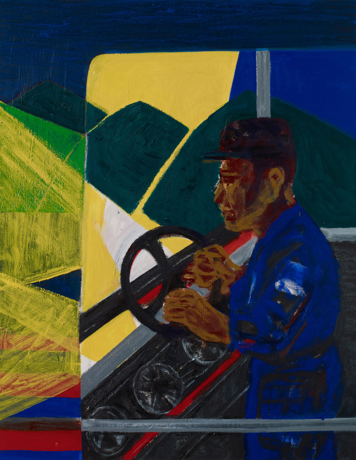 Suh Yong Sun's painting of a coal miner's car.