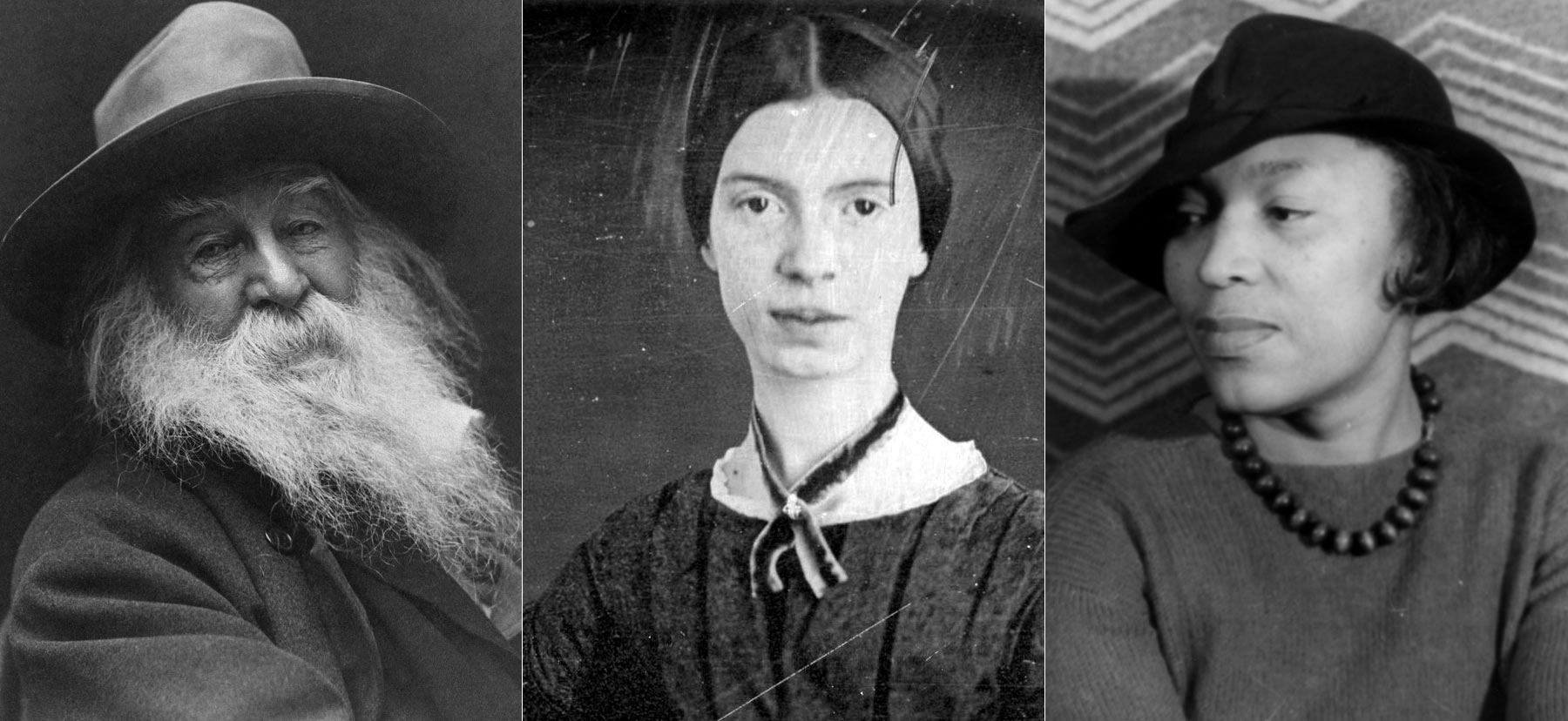 Walt Whitman, Emily Dickinson, and Zora Neale Hurston