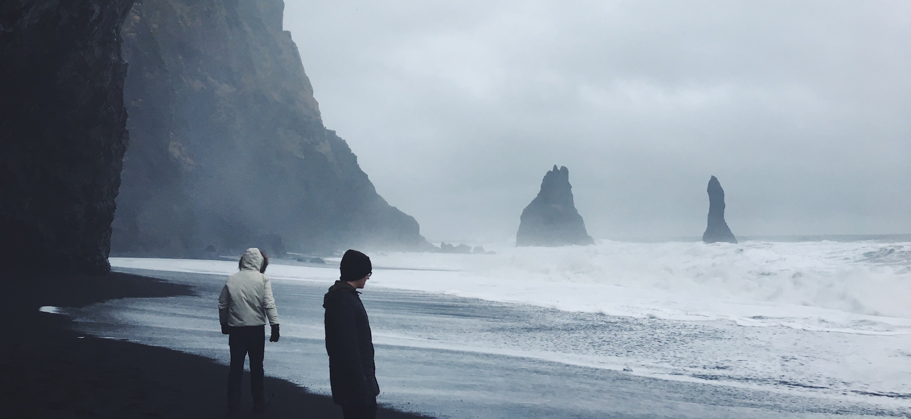 Mason McNulty '19, "Wandering the Black Sand Beach," Reynisfjara, Iceland