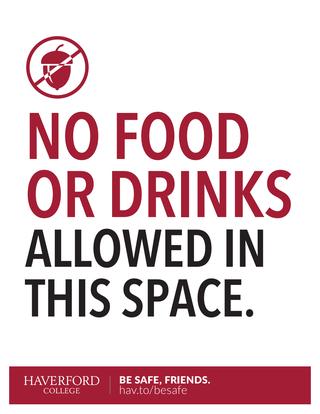 No Food or Drinks poster