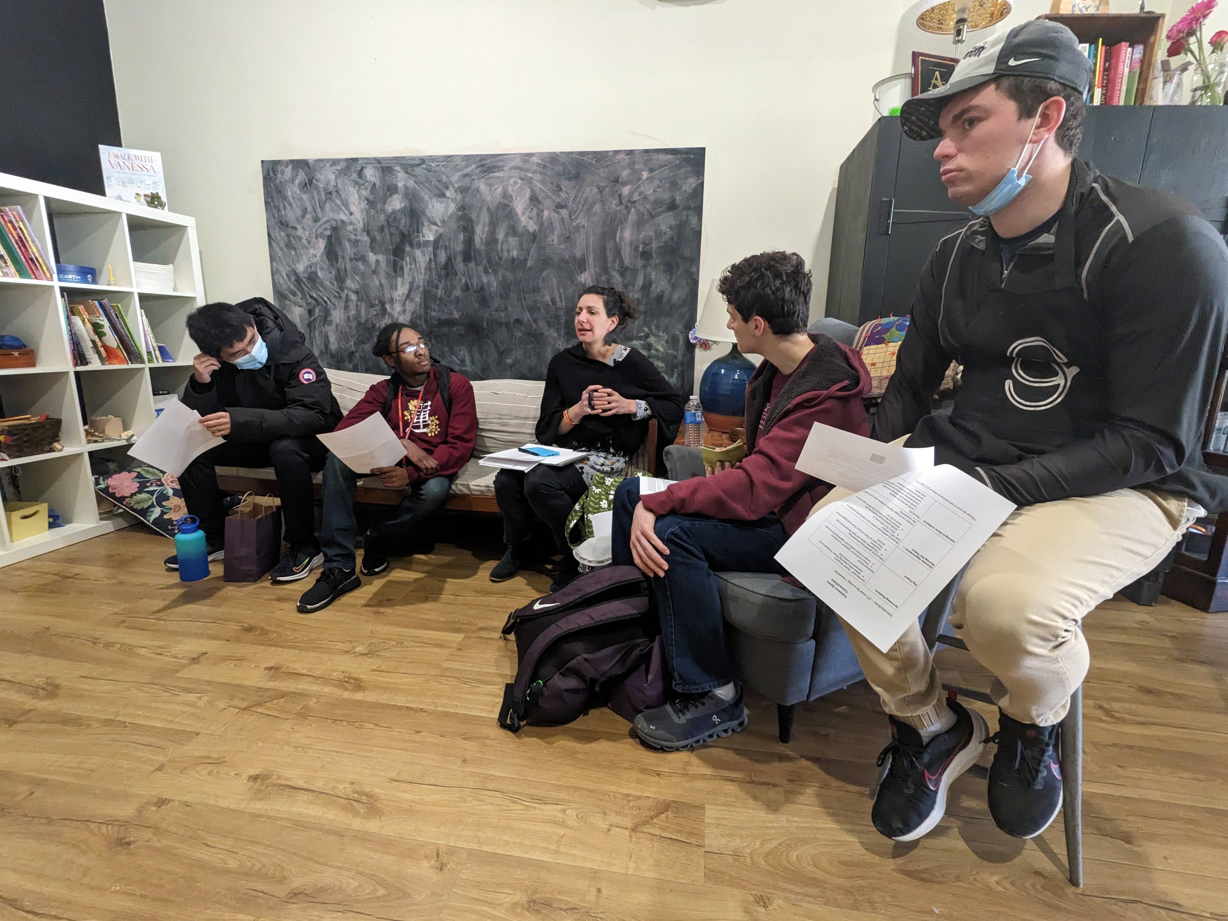 Students meet at Common Space in Ardmore