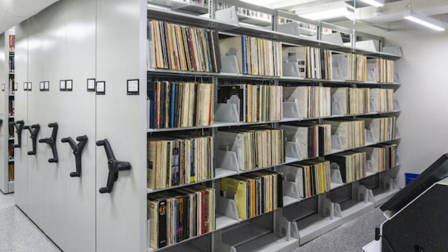Harris Music Library stacks
