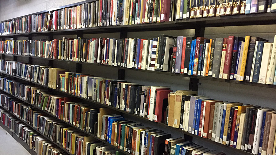Bookshelves in the Locker Collection