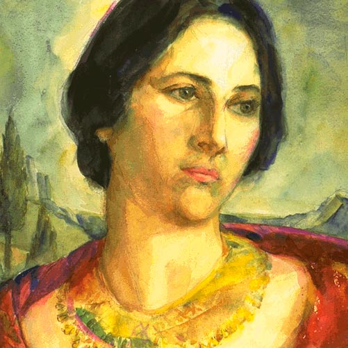 Painting of Margaret Gest