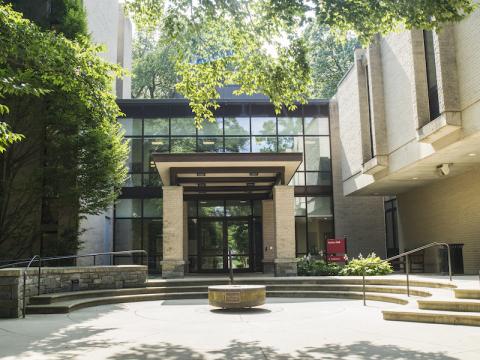 The front entrance to Stokes Hall