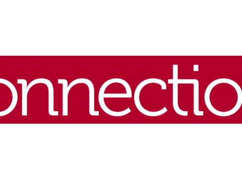 Connections header, white text on Haverford red background.
