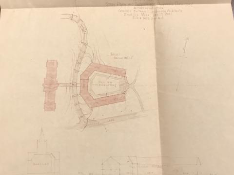 plan of proposed dormitory
