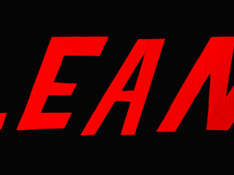 The logo of online literary magazine "Lean." 