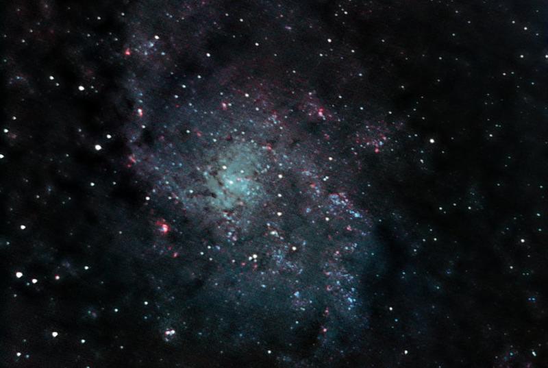 Computer enchanced image of a spiral galaxy