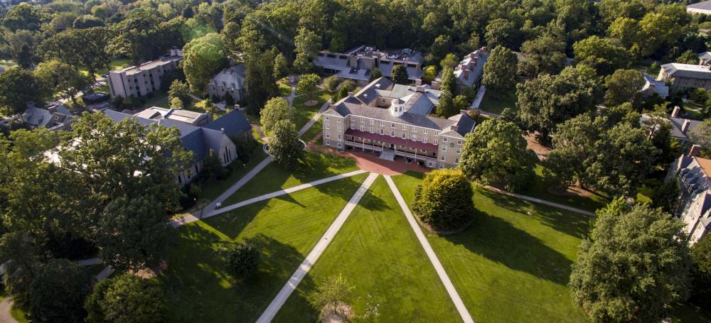Founders Hall as seen from the sky