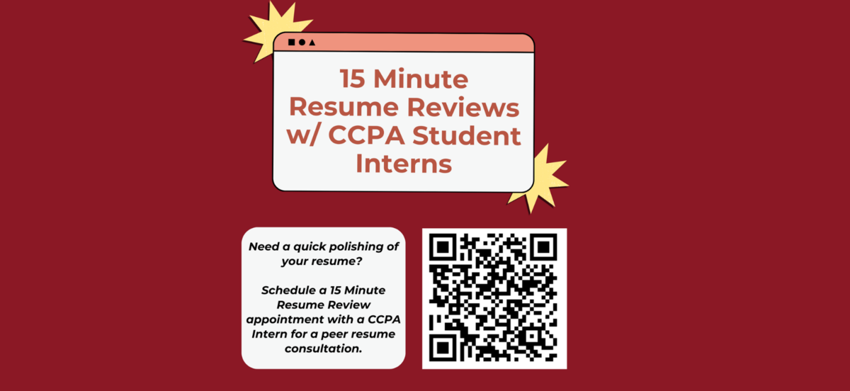 15 Minute Resume Reviews Flyer