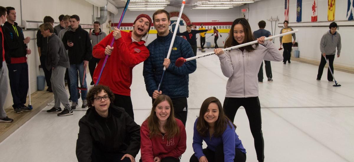 Group shot of Haverford Curling Club
