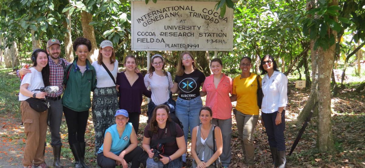 Members of the Economic Botany out in the field in Trinidad