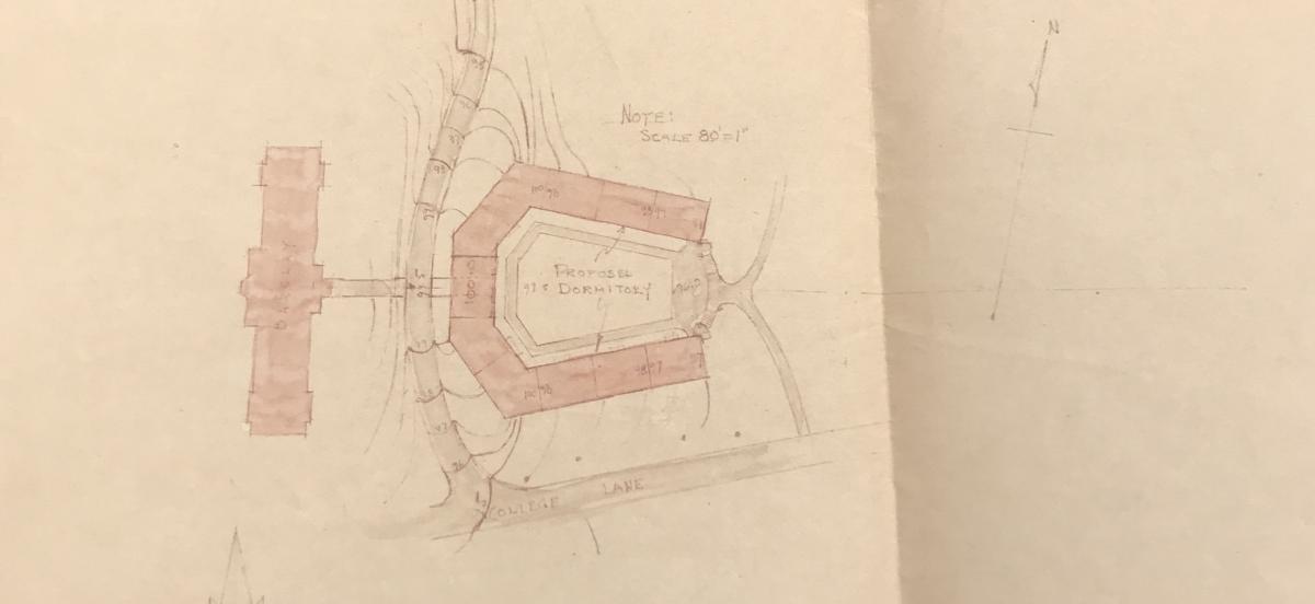 plan of proposed dormitory