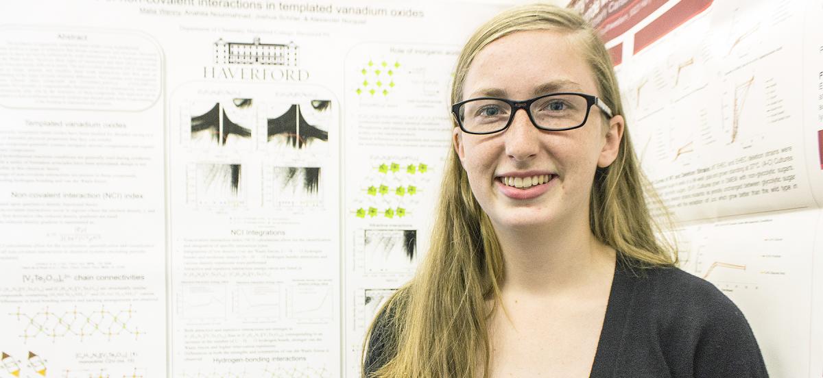 Malia Wenny at the 2015 Undergraduate Science Research Symposium