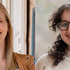 Side-by-side portraits show Annie Barrett and Emma Schwartz, who both received prestigious Watson Fellowships. 
